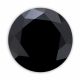 2.49 Carat 7.9 MM Certified Real Natural Fancy Jet Black AA Round Loose Diamond