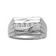 0.5 Carat G-H Diamond Designer Channel Set Mens Man Wedding Ring 14K Gold