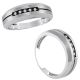 0.05 Carat G-H Round Diamond Men's Man Wedding Channel Band Ring 14K Gold