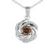 Chocolate Diamond Fancy Crossover Design Pendant 18