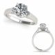 G-H Diamond Simple 3 Stone Round Engagement Ring 14K Gold