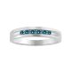 0.25 Carat Blue Diamond Designer Channel Mens Promise Band Ring 14K Gold