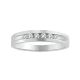 0.25 Carat G-H Diamond Designer Channel Mens Promise Band Ring 14K Gold