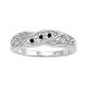 0.05 Carat Black Diamond Designer Channel Men Man Wedding Ring 14K Gold