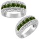 1.75 Carat Green Diamond 7 Stone Unique Mens Engagement Nugget Band 14K Gold