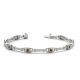 Champagne Diamond Knot Italian 7 Inch Bracelet 14K Gold