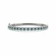 Blue Diamond Cushion Halo 7 Inch Bracelet