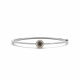 Champagne Diamond Halo Designer 7 Inch Bracelet 14K Gold