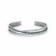 Blue Diamond 3 Line Crossover 7 Inch Bracelet