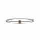 Champagne Diamond Halo Designer 7 Inch Bracelet 14K Gold