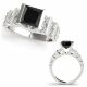 1.75 Carat Black Diamond Beautiful Solitaire Lovely Classy Ring 14K Gold