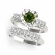 0.75 Carat Green Diamond Unique Lovely Classy Marriage Ring Band 14K Gold