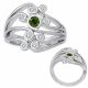 0.5 Carat Green Diamond Antique Multi-Row Fashion Marriage Ring 14K Gold