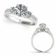 G-H Diamond Brilliant Channel Set Wedding Bridal Ring 14K Gold