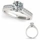 G-H Diamond Unique Solitaire Engagement Promise Ring 14K Gold