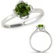 0.5 Carat Real Green Diamond V Prong Solitaire Beautiful Wedding Ring 14K Gold