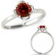 0.5 Carat Real Red Diamond V Prong Solitaire Beautiful Wedding Ring 14K Gold