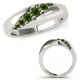 0.5 Carat Real Green Diamond Beautiful Vintage Women Promise Bridal Band 14K Gold