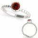 Red Diamond Fashion Band Engagement Bridal Ring 14K Gold