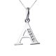 Alphabet Letter A Name Initial Diamond Pendant 14K Gold