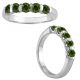 Green Round Diamond Solitaire Bridal Fancy Ring 14K Gold