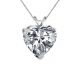 Heart Cubic Zirconia Birthstone Gemstone Pendant 14K Gold