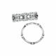 G-H Diamond Eternity unique Classy Bezel Wedding Band 14K Gold